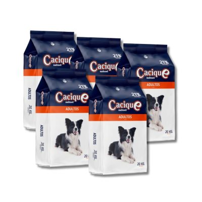 Cacique perro adulto 20 kilos x 10 unidades