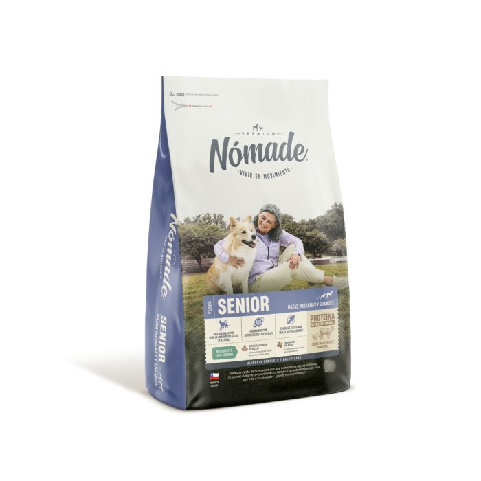 Nomade perro senior raza mediana y grande 15 kilos