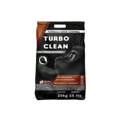 turbo clean café 20 kilos Arena aglutinante turbo clean aroma café 20 kilos