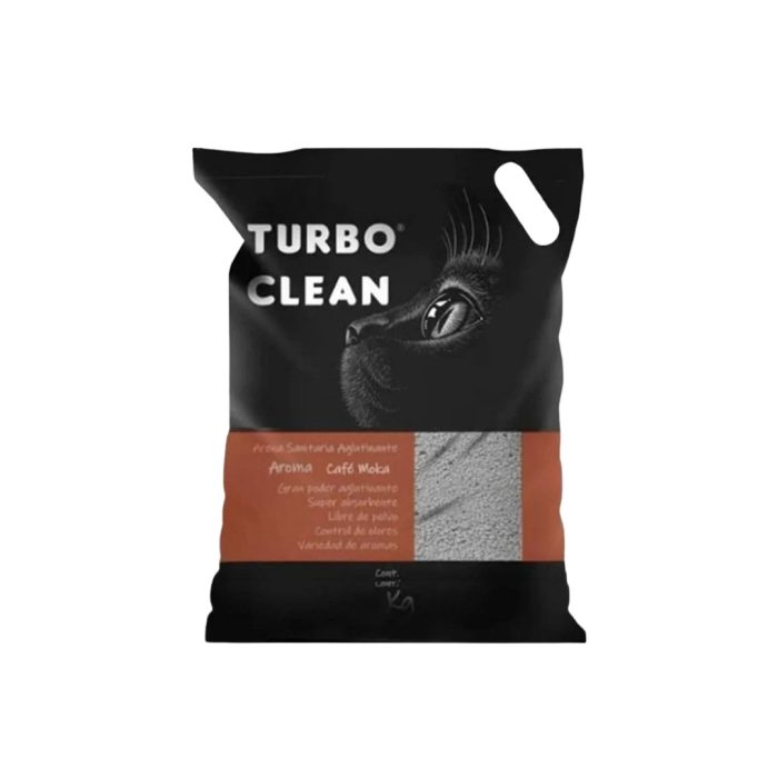 Arena aglutinante turbo clean  aroma café 20 kilos