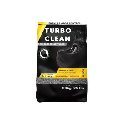 ARENA AGLUTINANTE TURBO CLEAN  AROMA LIMÓN 20 KILOS