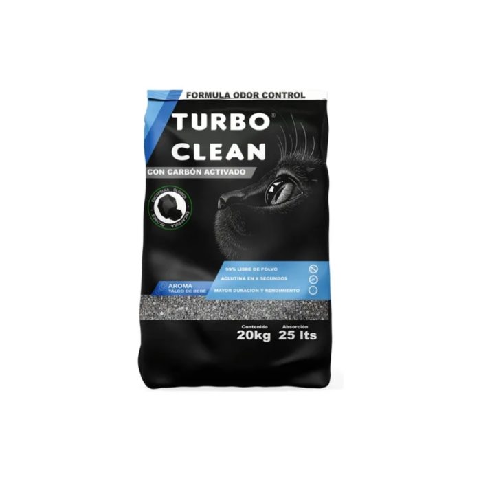 TURBO CLEAN AROMA TALCO DE BEBÉ  20 KILOS