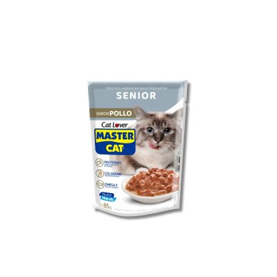 SACHET MASTER CAT SENIOR POLLO CAJA X 20 UNIDADES