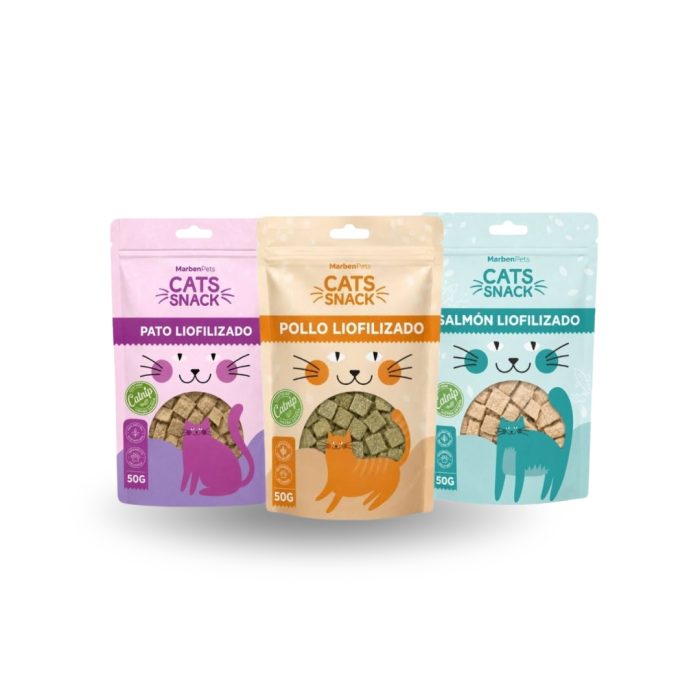 cat snack liofilizado Cats snack hierba gatera sabores surtidos - 6 unidades