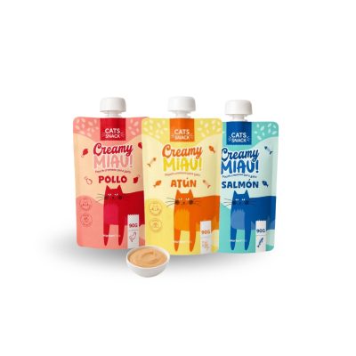 Snack creamy miau sabores surtidos 12 unidades