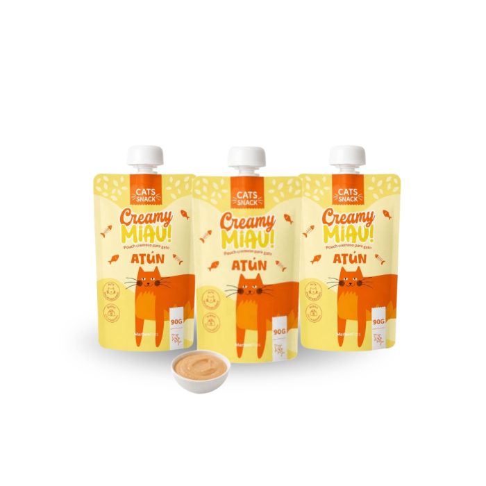 Snack creamy miau sabor atún -12 unidades